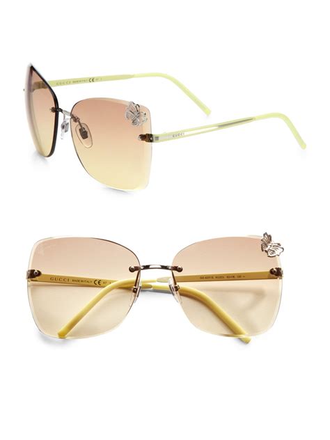 gucci glasses glitter|Gucci rimless glasses.